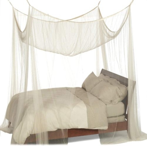 Post bed canopy - bed, ecru
